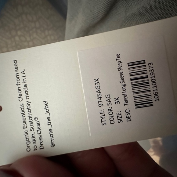 MATE the label | Tencel Long Sleeve Sleep Tee - Picture 5 of 8